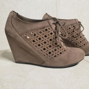 Fergalicious Suede Wedge Boot